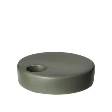 Lauvring lysestage Saya grøn 10x2,5 cm
