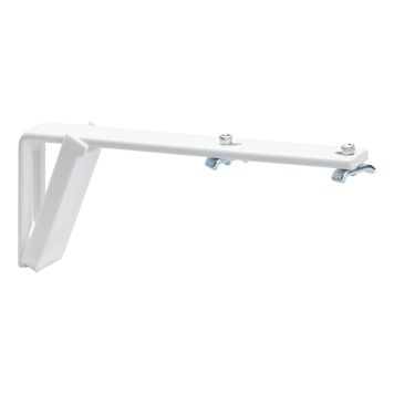 Kirsch vinkel Flexi hvid 10 cm