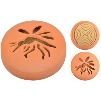 Esschert citronella-spiral inkl. terracotta holder 10 stk. 