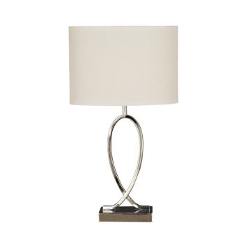 Aneta bordlampe Posh hvid 54 cm