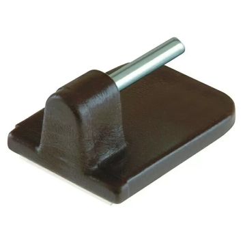 Stabilit vitragekroge selvklæbende brun plast 17x24 mm 4 stk.