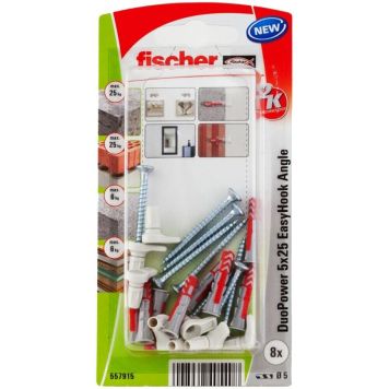 Fischer Easyhook DuoPower 5x25 mm 8 stk.