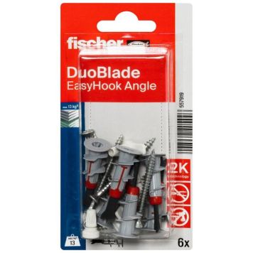 Fischer vinkelkrog Easyhook DuoBlade 6 stk.