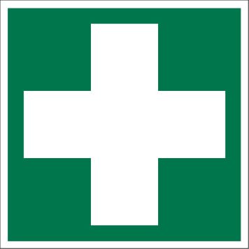 Pickup skilt førstehjælp 15x15 cm