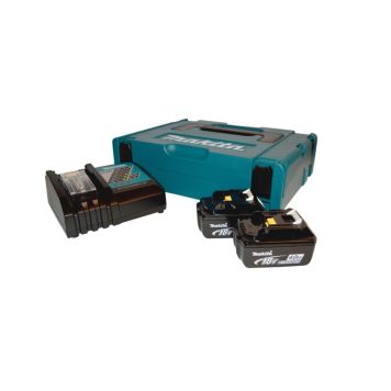 Makita batteripakke 2x 4,0 Ah batteri + 18v lader