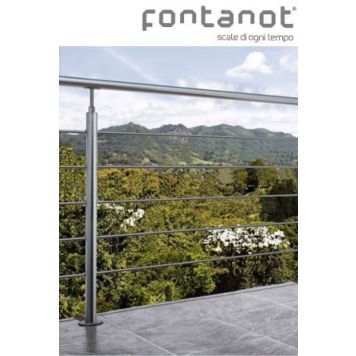 Fontanot gelænder kit Beta tilbygningspk. L150 INOX20 Wire