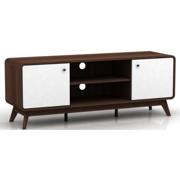 Notio Living TV-møbel valnød hvid 1400x530x390 mm