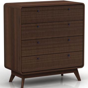 Notio Living kommode med 4 skuffer valnød