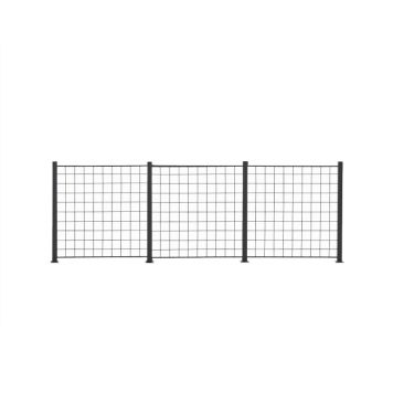 Hortus espalier antracitgrå 3 fag 100x100cm 4 stk. alu stolper