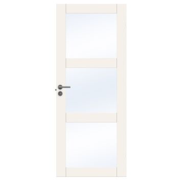 Swedoor glasdør Purity m/3 felter hvid 825x2040 mm 9x21