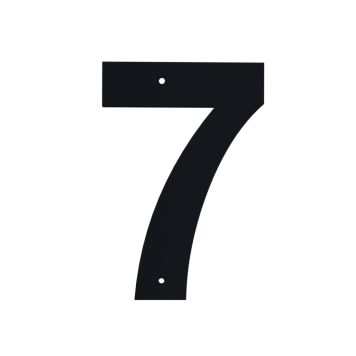 Jasa husnummer nr. 7 sort 10 cm