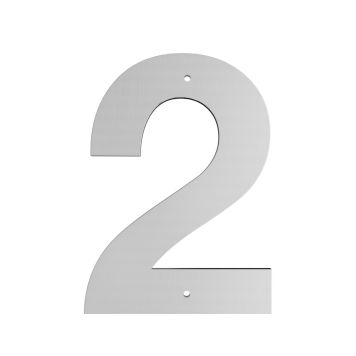 Jasa husnummer nr. 2 galvaniseret 10 cm