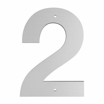 Jasa husnummer nr. 2 galvaniseret 18 cm
