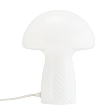 Dyberg Larsen Jenny Mushroom bordlampe Ø18xH23cm E14 hvid