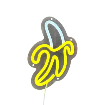 Dyberg Larsen LED-skilt Banana gul 23 cm