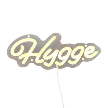 Dyberg Larsen LED-skilt Hygge hvid 28 cm