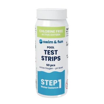 Swim & Fun test strips aktiv ilt. 50 stk.