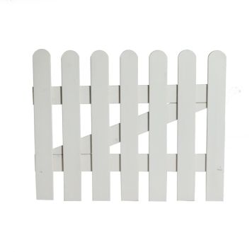 Nordic Fence stakitlåge Fyn hvid 100x80 cm