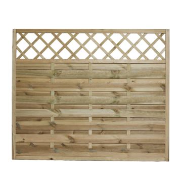 Nordic Fence tæthegn m/lige espalier Solid 180x150 cm 