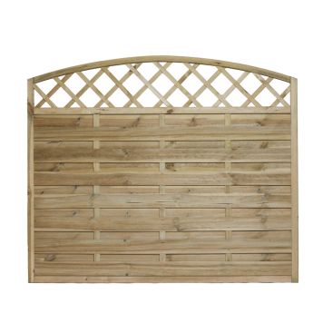 Nordic Fence tæthegn m/buet espalier Solid 180x135/150 cm