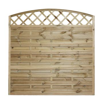Nordic Fence tæthegn m/buet espalier Solid 180x165/180 cm 