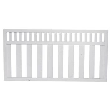 Nordic Fence havehegn Tendens hvid 180x90 cm