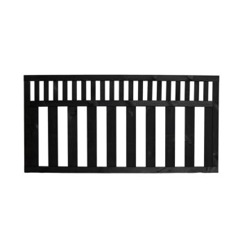 Nordic Fence havehegn Tendens sort 180x90 cm