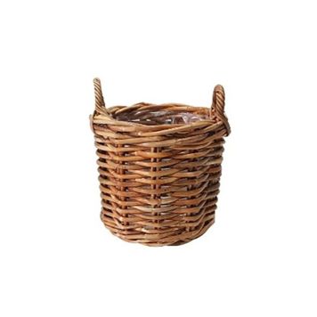 Rattankurv konisk natur S Ø33x24 cm 