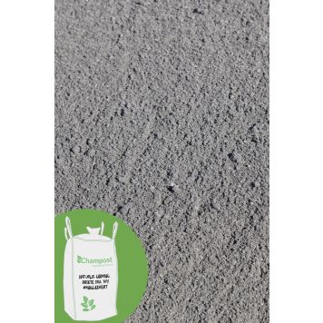 Champost stenmel sort 0/2 mm 1000 kg