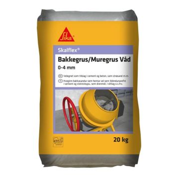 Skalflex Bakkegrus/Murergrus våd 20 kg