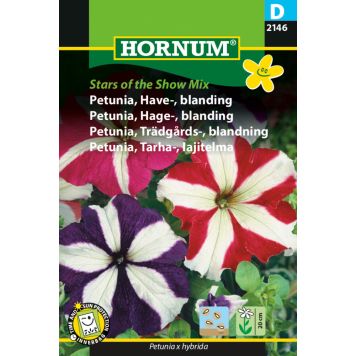 Hornum blomsterfrø petunia Have blanding Stars of the Show mix