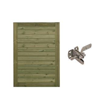 Frøslev havelåge V-fuge grøn 1620x900 mm