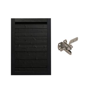 Frøslev havelåge Mommark sort 1360x900 mm