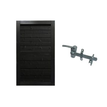 Frøslev havelåge Mommark sort 1620x900 mm