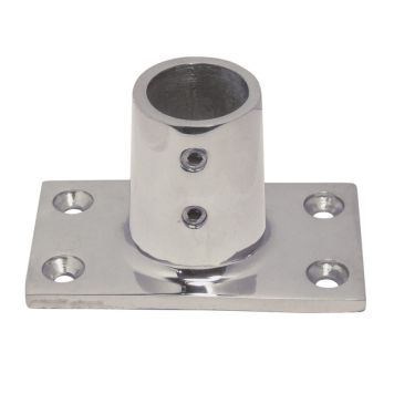 Marinetech rælingsfod rektangulær 90° rustfri stål 25mm