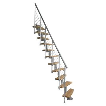 Atrium trappe Mini Plus Linco grå 222-300 cm