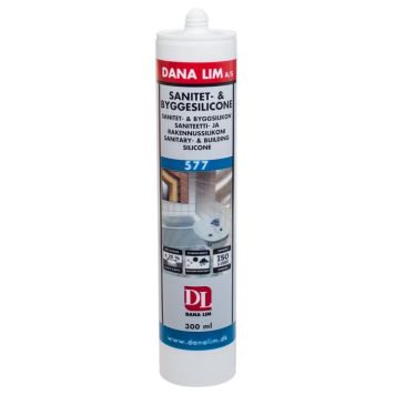 Dana Lim fugemasse Sanitet - & Byggesilicone trans. 300 ml