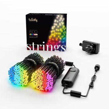 Twinkly app-styret lyskæde Strings 600 LED RGB+W IP44 48 m