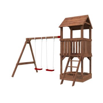 Palmako legetårn Jesper Set 2 70x70 mm massivt træ