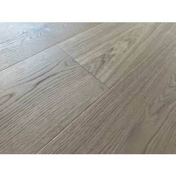 Trægulvsspecialisten gulvprøve oak river white brushed 2200 mm