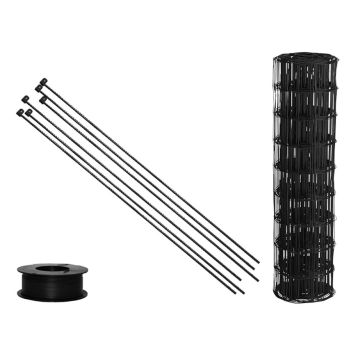 NSH hegnspakke komplet sort 25 m