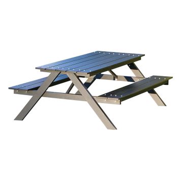 Hortus bord-/bænkesæt til børn model A sort/alu