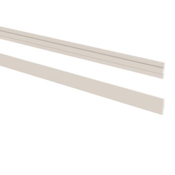Lundbergs samlingsliste Herrgård hvid 240x5 cm