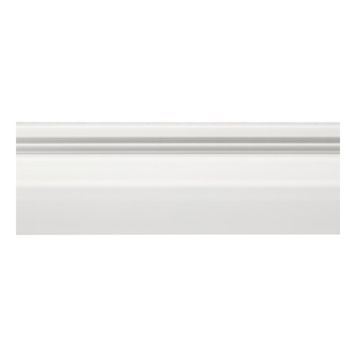 Lundbergs gulvsokkel Solliden hvid 240x10x2,2 cm