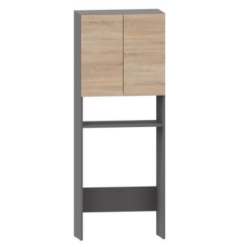 Notio Living skab eg grå 680x1800x370 mm