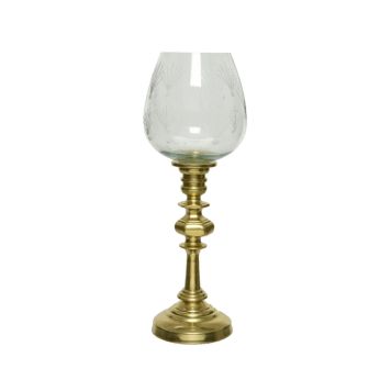 Vindlys glas guld Ø12x34 cm  