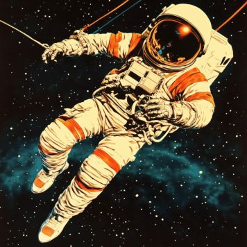 InEx World of Art akustik astronaut 1 - flere størrelser