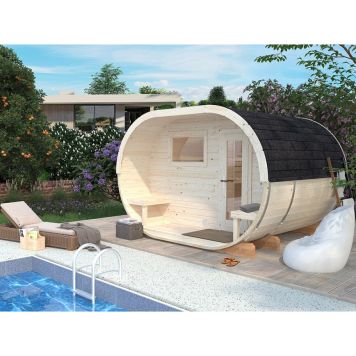 Palmako saunatønde Anette 3+1,5 m² u/saunaovn 