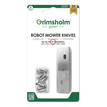 Grimsholm knive til Robolinho robotplæneklippere 70 mm 9 stk.