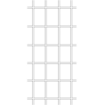 Bellissa espalier 4 stolper hvid 150x60 cm
